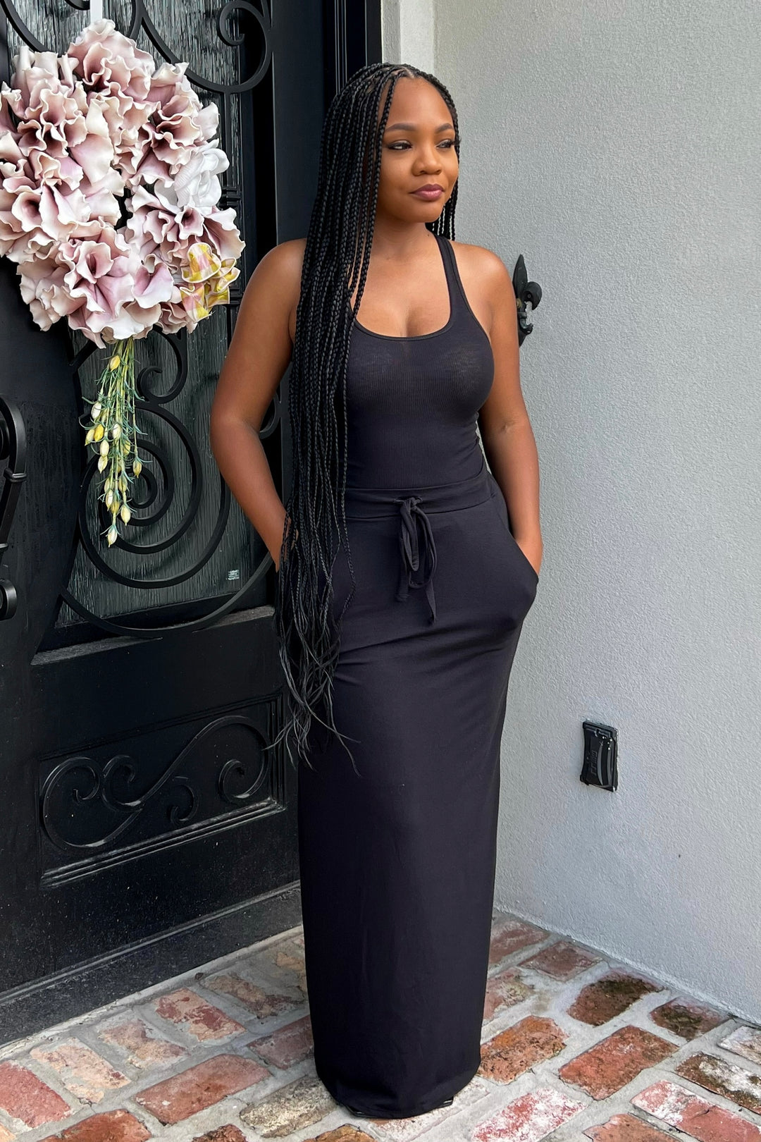 Very Pretty Maxi Set ( black)
