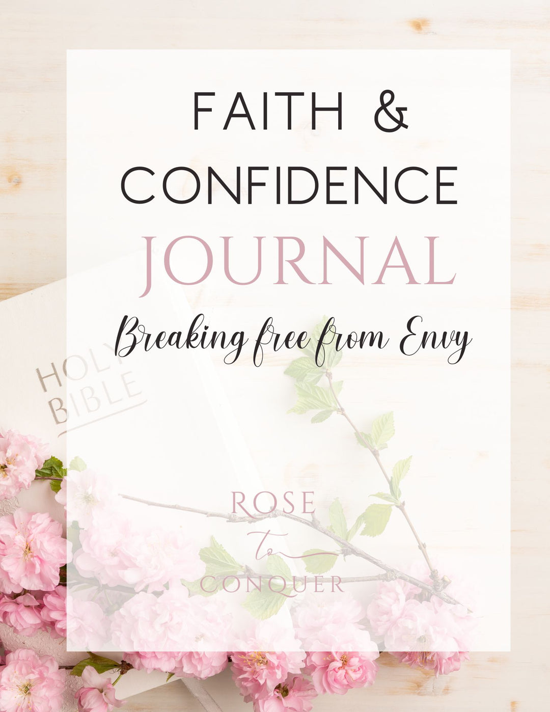 Faith & Confidence: Breaking Free from Envy Digital Journal with Prompts