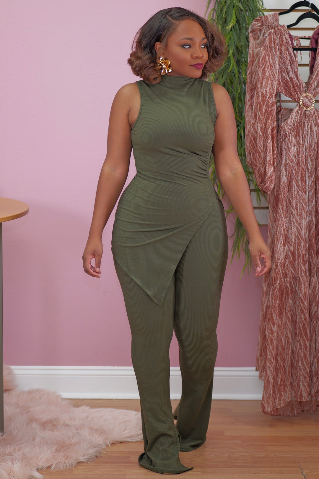 Fall in love set ( Olive) ( plus size)