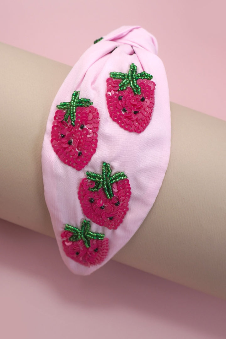 Knotted Strawberry Headband