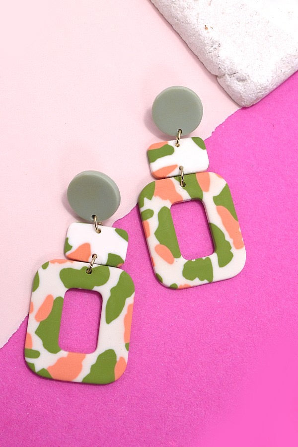 Chic Times Clay Earrings (green)