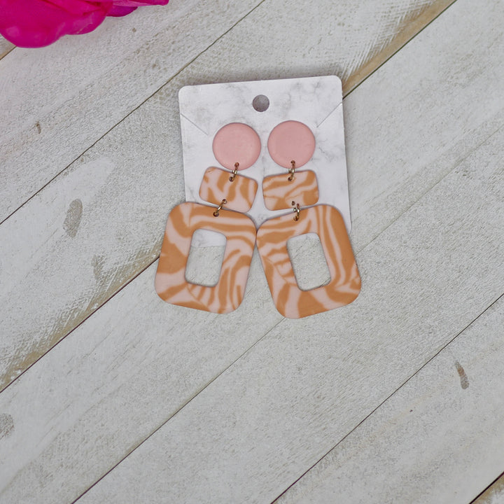Chic Times Clay earrings (pink)